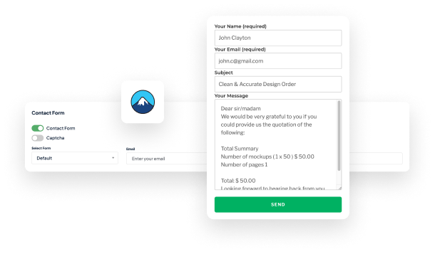 Calculator Contact Form