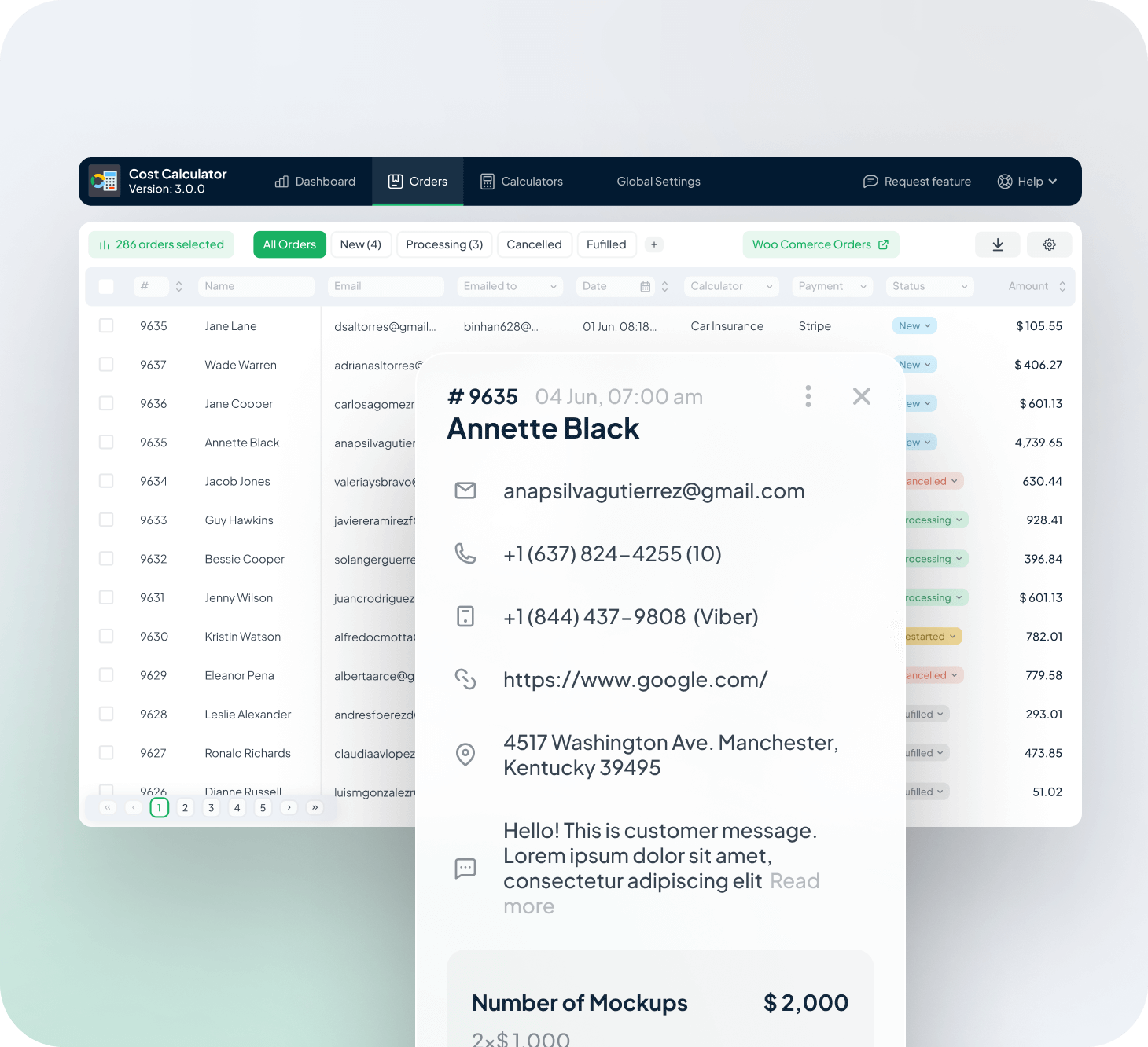 Orders Dashboard