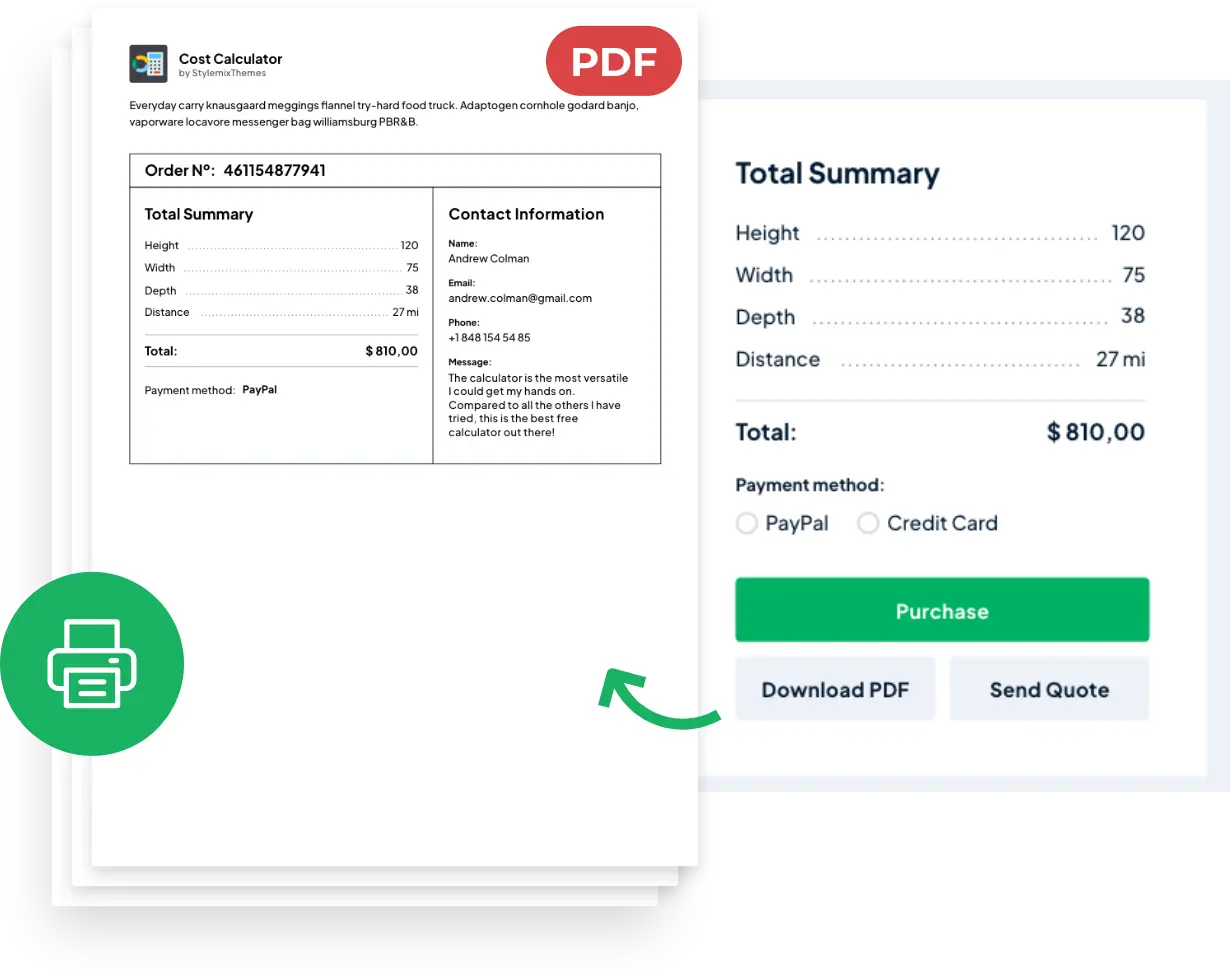 StylemixThemes Cost Calculator PDF