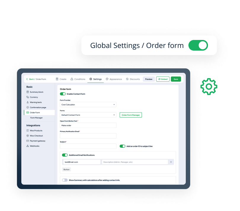 How to Set Up an Order Form