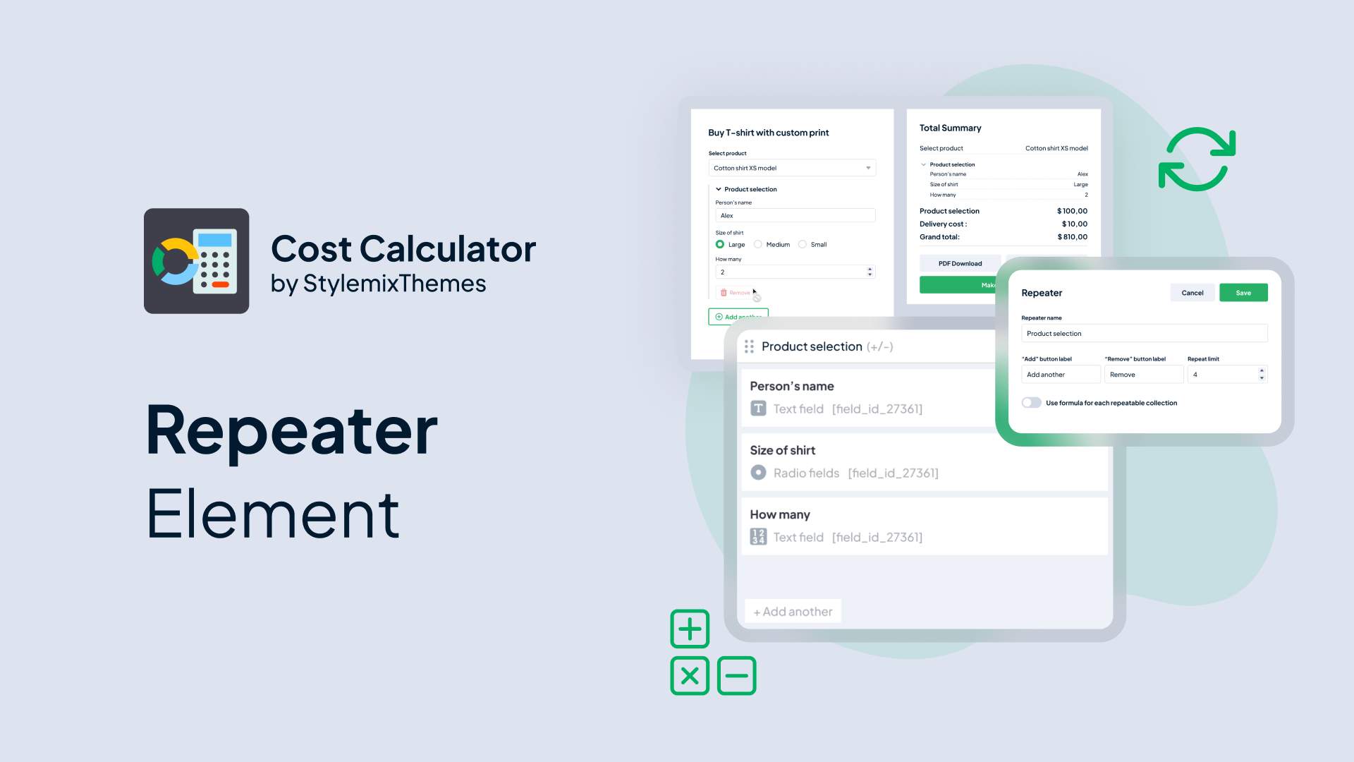 Repeater Element in WordPress
